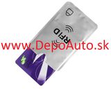 Ochranný obal pre bankomatovú kartu / hliník
