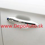 Peugeot 308 9/07- kryty klučiek chrómové