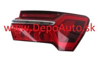 Audi A6 6/2018- zadné svetlo LED Pravé / s chrómovou lištou