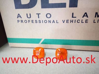 Audi A8 6/94-10/98 bočné smerovky oranžové Sada L+P