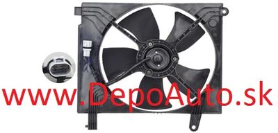 Daewoo Nubira 6/97-7/99 ventilátor klimového chladiča 1,6i-2,0i