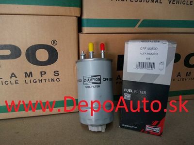 Fiat BRAVO 2/07- palivový filter 1,6D Multijet-1,9D Multijet- 2,0D Multije/ CHAMPION