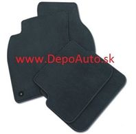 Fiat DOBLO 2/2010- textilné koberce čierne 2ks - 2 sedadlá