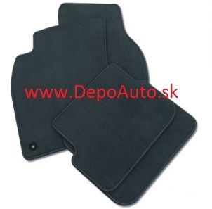 Fiat DUCATO 06- textilné koberce čierne 3ks 9 sedadiel
