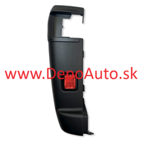 Fiat DUCATO 2014- roh zadného nárazníku Lavý / čierny / otváranie dverí 270°