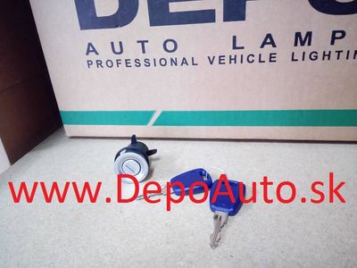 Fiat PUNTO 99-03 1x zámok dverí + 2 x kľúč,3dv verzia,Lavý
