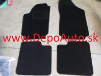 Fiat Stilo 01- textilné koberce čierne Sada 4ks