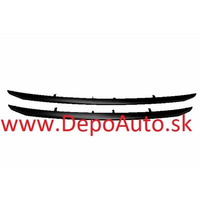Peugeot 2008 3/2013- lišty masky Sada L+P /čierne/