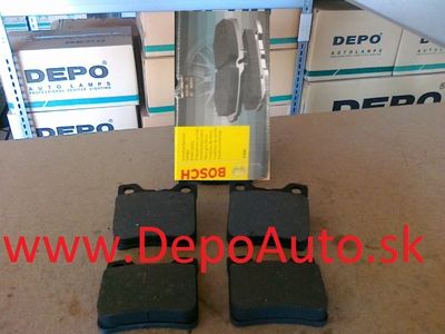 Peugeot 607 3/00- zadné platničky Sada /BOSCH / 63,5mm
