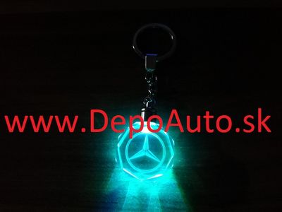 Prívesok Mercedes / LED svietiaci