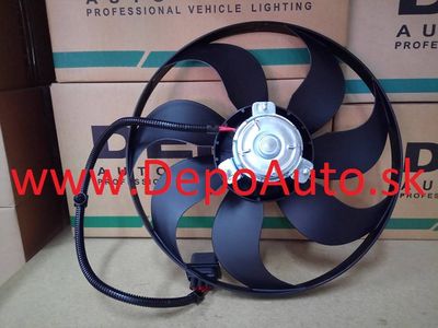 VW Golf IV 97-03 ventilátor chladiča 290mm 220/60W / OE: 1J0959455P
