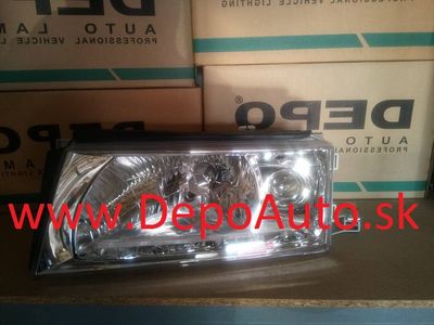 Škoda Octavia 9/00- svetlo H3+H4 Lavé / DEPO / bez motorčeka